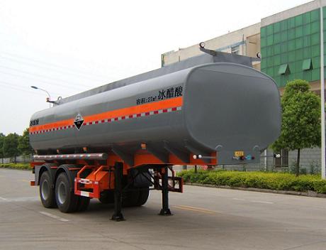 培新8.6米27吨2轴腐蚀性物品罐式运输半挂车(XH9350GFW)