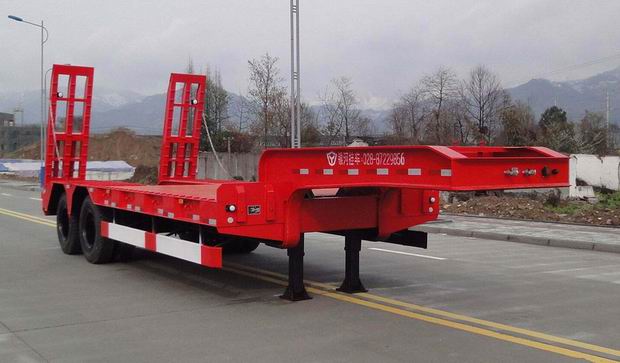 大运9.5米27吨2轴低平板半挂车(CGC9351TDP)