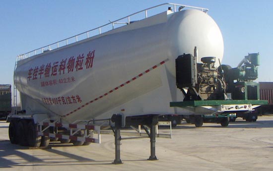 旭达13米25吨3轴粉粒物料运输半挂车(CFJ9401GFL)