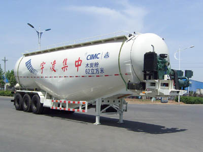 中集13米27.1吨3轴粉粒物料运输半挂车(ZJV9402GFLLY)