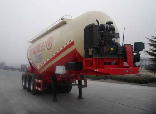 大运9.6米32吨3轴中密度粉粒物料运输半挂车(DYX9400GFL347)