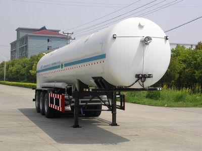 韩中深冷12.4米23.1吨3轴低温液体运输半挂车(ZHJ9407GDY)