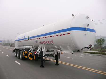 五峰11.7米27吨3轴低温液体运输半挂车(JXY9404GDY3)
