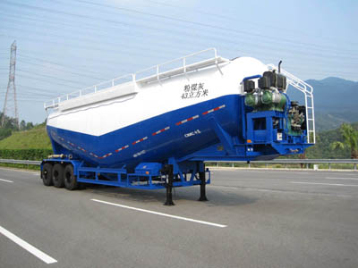 中集11.6米28.8吨3轴粉粒物料运输半挂车(ZJV9401GFLSZ)