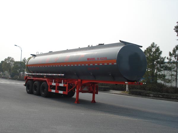 宏宙11米30吨3轴易燃液体罐式运输半挂车(HZZ9400GRY)