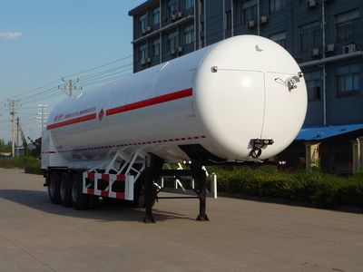 韩中深冷13米20.6吨3轴低温液体运输半挂车(ZHJ9408GDYA)