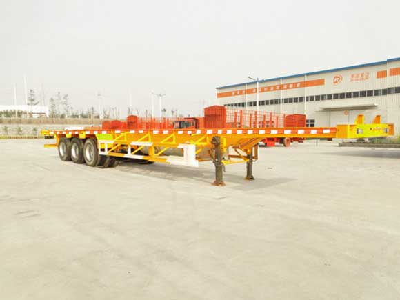 东润12.5米33.6吨3轴集装箱运输半挂车(WSH9400TJZ)