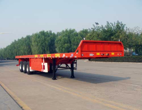 华骏13米32.6吨3轴平板运输半挂车(ZCZ9403TPBHJE)