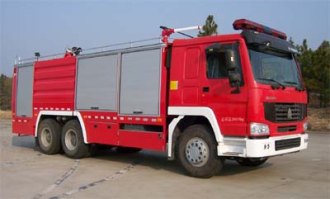 鸡球牌SZX5270TXFGL100干粉-水联用消防车