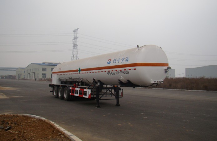 黄海12.9米27吨3轴低温液体运输半挂车(THH9400GDYB)