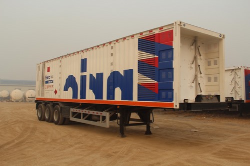 安瑞科12.5米5.5吨3轴易燃气体罐式运输半挂车(HGJ9401GRQ)