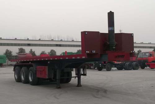 劲越9.5米34吨3轴平板自卸半挂车(LYD9401ZZXP)