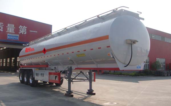普诚12.6米33.5吨3轴易燃液体罐式运输半挂车(PC9401GRYC)