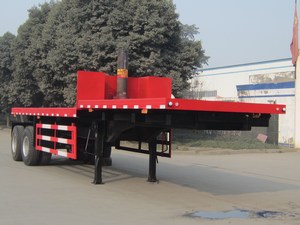 迈隆10米28.5吨2轴平板自卸半挂车(TSZ9352ZZXP)