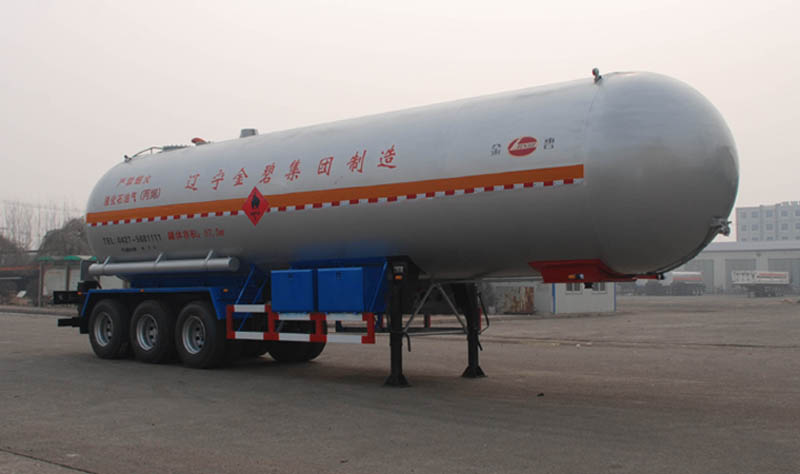 金碧13米25吨3轴液化气体运输半挂车(PJQ9405GYQB)