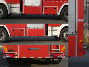 中卓时代牌ZXF5180GXFSG70水罐消防车公告图片