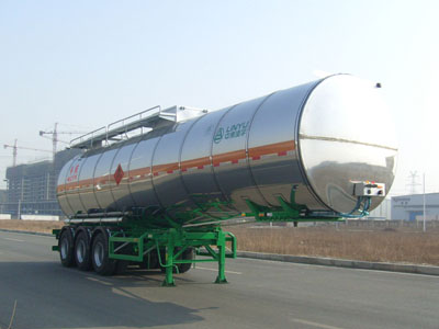 凌宇12.6米31吨3轴易燃液体罐式运输半挂车(CLY9408GRYM)