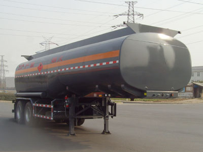 凌宇9米27吨2轴易燃液体罐式运输半挂车(CLY9350GRY)