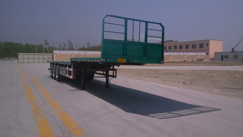巨运13米34吨3轴平板运输半挂车(LYZ9400TPBE)