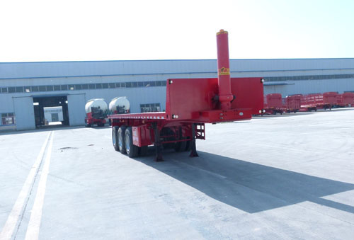 麟州9.5米33吨3轴平板自卸半挂车(YDZ9401ZZXP)