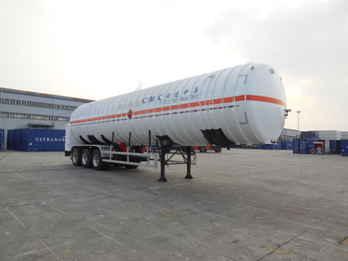 中集13米24.4吨3轴低温液体运输半挂车(NTV9407GDY)