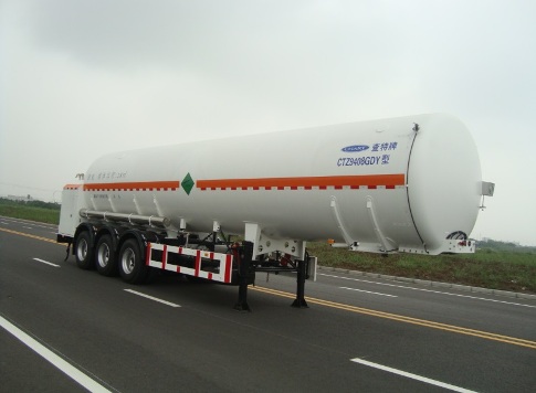 查特12米29吨3轴低温液体运输半挂车(CTZ9408GDY)
