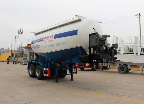 通亚达7.5米28.6吨2轴干拌砂浆运输半挂车(CTY9350GSJ)