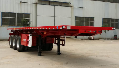 沃德利11米33.2吨3轴平板自卸半挂车(WDL9404ZZXP)