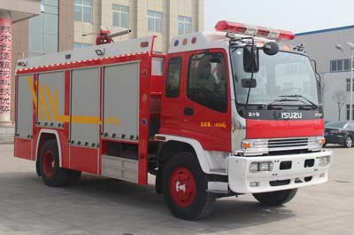 银河牌BX5140TXFFE34B干粉-二氧化碳联用消防车