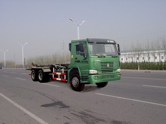 绿叶牌JYJ5254ZXY车厢可卸式压缩垃圾车