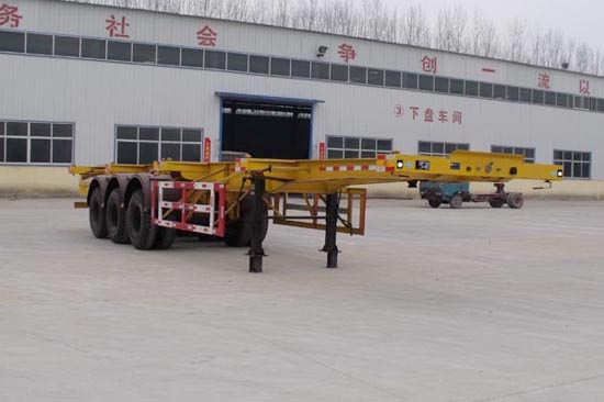 粱锋12.4米35吨3轴集装箱运输半挂车(LYL9400TJZ)