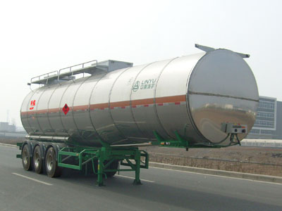 凌宇12.6米31吨3轴易燃液体罐式运输半挂车(CLY9408GRYB)