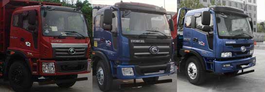 BJ1255VNPHP-1 福田220马力前四后四(小三轴)柴油9.5米国四载货汽车图片