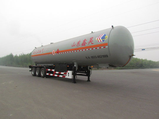 万鑫鑫昊13米25.1吨3轴液化气体运输半挂车(WXH9403GYQ)