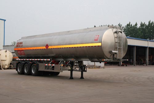 醒狮12.8米33吨3轴易燃液体罐式运输半挂车(SLS9402GRYC)