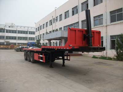 蓬莱11.3米31.5吨3轴平板自卸半挂车(PG9402ZZXP)