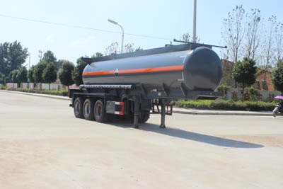 润知星10.1米32.2吨3轴腐蚀性物品罐式运输半挂车(SCS9400GFW)