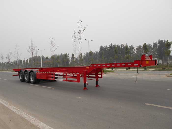 固得美15米34.5吨3轴集装箱运输半挂车(GDM9401TJZ)