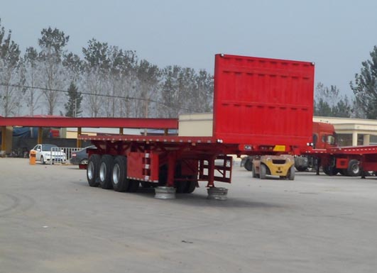 鲁郓万通11米32.5吨3轴平板自卸半挂车(YFW9401ZZXP)