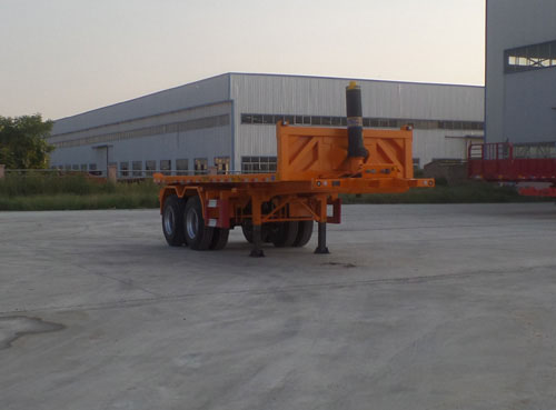 巨运7.5米29.3吨2轴平板自卸半挂车(LYZ9350ZZXP)