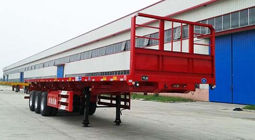 昊统13米32吨3轴平板自卸半挂车(LWG9402ZZXP)