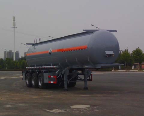 大力10.8米32吨3轴腐蚀性物品罐式运输半挂车(DLQ9402GFW)