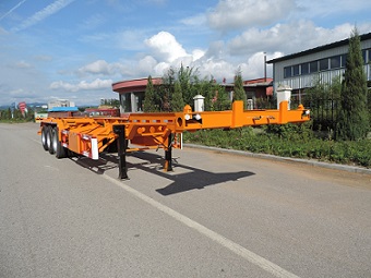铁龙12.5米34.7吨3轴集装箱运输半挂车(THD9401TJZ)