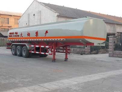 双达13米30吨3轴化工液体运输半挂车(ZLQ9401GHY)