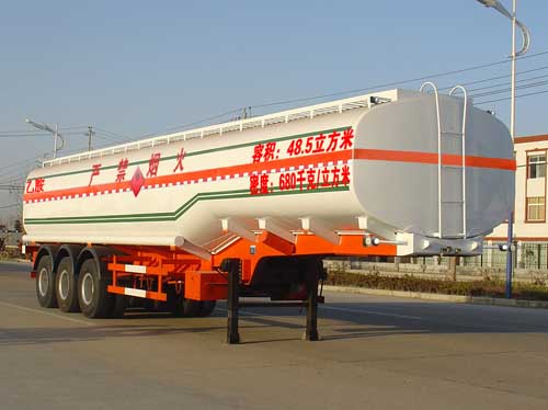 楚飞12.8米30吨3轴化工液体运输半挂车(CLQ9401GHY)