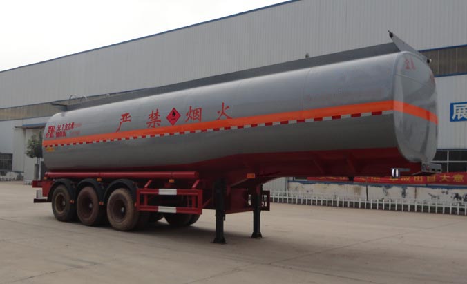 正康宏泰12米30.5吨3轴易燃液体罐式运输半挂车(HHT9409GRY)