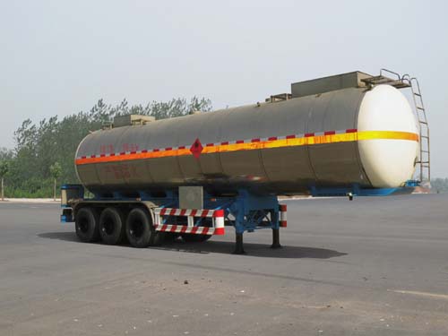久龙11.6米30.1吨3轴易燃液体罐式运输半挂车(ALA9409GRY)