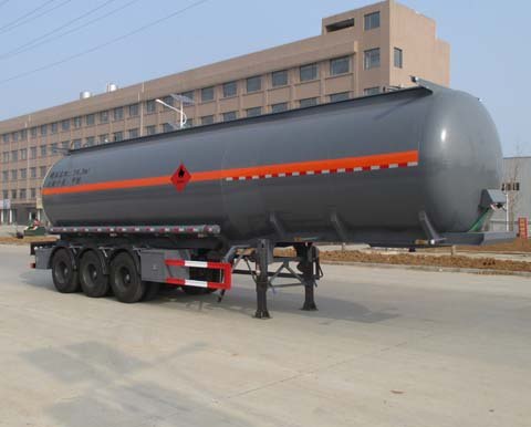 大力11.9米30.3吨3轴易燃液体罐式运输半挂车(DLQ9403GRY)