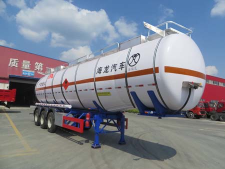 普诚12米31.5吨3轴易燃液体罐式运输半挂车(PC9404GRYF)