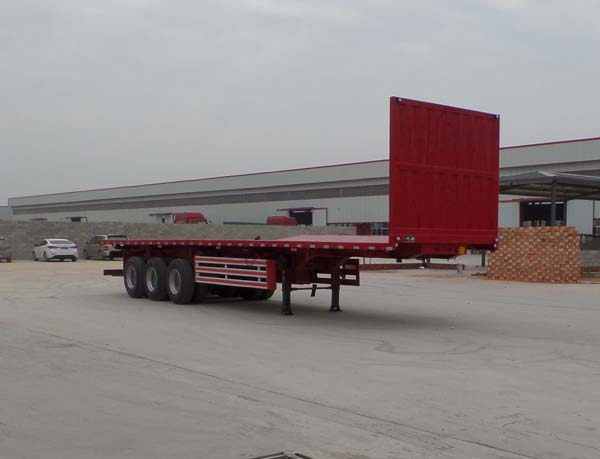 鲁郓万通13米33吨3轴平板自卸半挂车(YFW9400ZZXP)